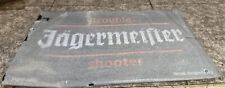 Jägermeister Metal Tin Sign 15” x 10” Jager “Trouble Shooter” Promo Bar Decor picture