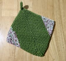 16 Different Colored crocheted pot holders handmade picture
