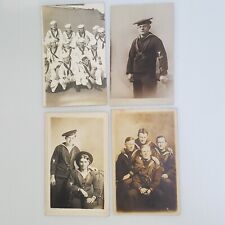 WW1 US Navy Sailor RPPC Postcards, Lot Of 4 picture