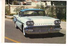 Postcard: Bonneville, Pontiac, General Motors auto, 1958 - museum card picture