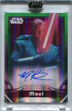 2021 Topps Star Wars Signature Series Autographs Green Ray Park Auto 14/25 Maul picture