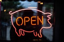 Pig Open Neon Light Sign 17