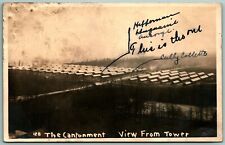 RPPC The Cantonment From Tower Fort Sheridan Wyoming WY 1910s Postcard J6 picture