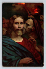 STENGEL Artist Ary Scheffer Kiss of Judas Le Baiser de Judas Postcard picture