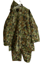 GSSM Australian Army 2009 Sz XL Wet Weather DCPU Camo Hooded Jacket & Pants Set picture