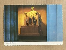 Postcard Washington DC Abraham Lincoln Memorial Statue By Daniel Chester French picture