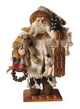 16'' Fabric Santa/ Grandeur Noel/ Collector's Edition 2001/ Decorative Item picture