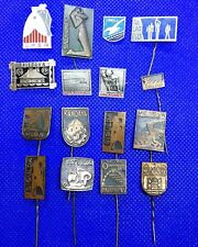 LATVIA 16 very beautifull  and rare pin badges. picture
