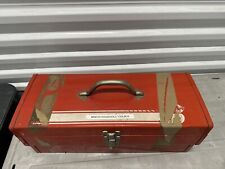 Vintage 60’s 70's Mopar Dodge Scat Pack Bumblebee Red Toolbox With Tool Tray picture