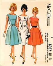 McCall's 6357 Proportioned Dress w 3-Gore or 5-Gore Skirt Sz 16 COMPLETE picture