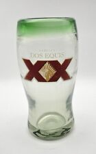 Cerveza Dos Equis XX Green Pint Glass - I have 6 left with minor defects picture
