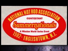 NHRA Summernationals,  Englishtown NJ 1982 Original Vintage Racing Decal/Sticker picture