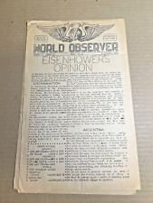 RARE WW2 October 14th 1945 BIAK NEW GUINEA WORLD WAR II MILITARY BASE NEWSPAPER picture