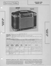 1947 PACKARD BELL 572 RADIO SERVICE MANUAL PHOTOFACT SCHEMATIC TUBE DIAGRAM FIX picture