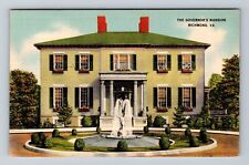 Richmond VA-Virginia, Scenic View Governor's Mansion, Antique Vintage Postcard picture