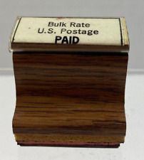 Bulk Rate U.S. Postage Paid Roseville, CA Permit Stamp Office Stamp Vintage picture