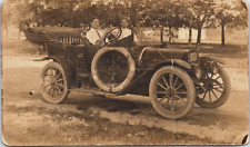 1910s Maxwell Briscoe Automobile Car Man Driver Couple Chrysler Postcard RPPC picture