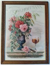 Jacob Hoffmann Brewing Co Poster 1890s Chromolithograph Framed, EXCELLENT, Beer picture