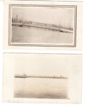 RPPC Postcards (Lot of 2):  Bridges across water spans picture