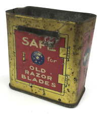 Vintage J. B. Williams Co Metal Tin Safe for Old Razor Blades Advertising USA picture