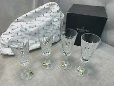 4 Pack Waterford Lismore Crystal Cut Flute Champagne Glasses 6