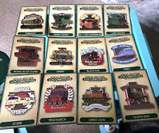 DANBURY MINT BRITISH LOCOMOTIVE PIN COLLECTION CARDS FULL SET OF 50 PLUS TIN picture