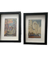 Disney Matted Prints With Frame, Toy Story and California Screaming 8” x 6” picture