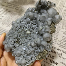 306g Natural Chalcopyrite crystal Calcite Rough Mineral Specimen picture