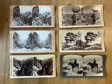 Antique Stereoview Card - Lot of 6 Cards from The Grand Canyon, CO 1894 to 1904 picture