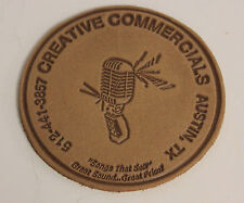 Vintage SXSW Commercials Music Promotion Leather Coaster Austin Texas Set of 8 picture