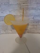 Retro Bar Lamp Martini/Margarita Removable Fruit Slices Straw 