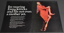 1971 Print Ad Sexy Heels Long Legs Fashion Lady Red Dress Enna Jetticks Art picture