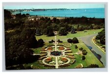 Vintage 1960's Postcard Aerial View Gardens & Marquette Branch Prison Michigan picture
