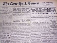 1935 OCTOBER 22 NEW YORK TIMES - SHERRILL REBUFFS OLYMPIC BAN PLEA - NT 4913 picture