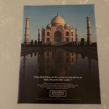 1985 Johnnie Walker Black Label Scotch Whisky Print Ad Shah Jahan Taj Mahal picture