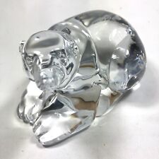Acrylic Polar Bear Figurine 5 Inch Clear Preowned picture