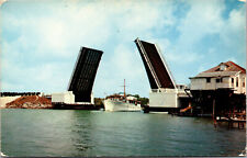 Vtg Jewfish Creek Bridge Overseas Highway Key West Florida FL Unused Postcard picture