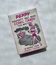 Vintage Complete Peppy Naughty But Nice Playing Cards Deck In Original Box picture