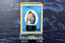 Emmett Kelly Clown Hand-Painted Egg In Display Case Chinese Oriental Asian*$ picture