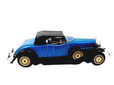 Vintage Diecast Metal & Plastic Blue Antique 1931 Car Automobile Ornament picture