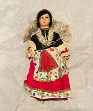 Collectible Doll made in Sardegna Italy 1950-60s Doll Collection 10.5” Tall picture