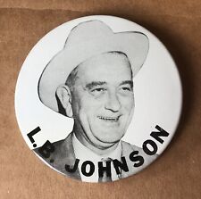 Large Vintage 1964 President Lyndon B. Johnson LBJ 3 inch Political Button Pin picture