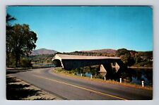 Windsor VT-Vermont, Windsor Bridge, Antique, Vintage c1965 Postcard picture