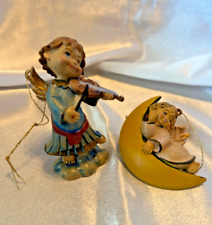 Two Italian Angel Christmas Ornaments picture