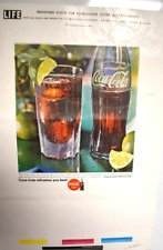 2 Proofs from Beck Engraving Co. for LIFFE Magazine 1968 VTG Coca-Cola print ad picture