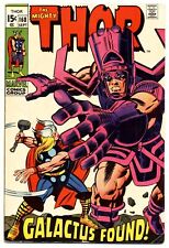 THOR #168 VG/F, Stan Lee, Jack Kirby, Origin Galactus, Marvel Comics 1969 picture