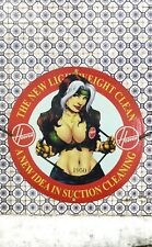 RARE HOOVER VACUUM PINUP GIRL STYLE PORCELAIN GAS OIL SERVICE PUMP GARAGE SIGN picture