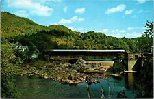 Haverhill New Hampshire Ammonoosuc River Bridge Scenic Landscape Chrome Postcard picture