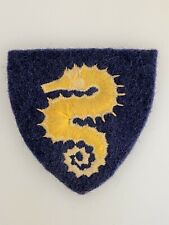 WWII British Army 27th Armoured Division cloth sleeve arm patch SINGLE PATCH picture