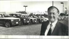 1989 Press Photo Gary Newman, owner of Newman Chevrolet opposes tax increase. picture